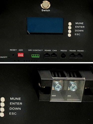 rechargeable li ion battery energy storage 4U cabinet