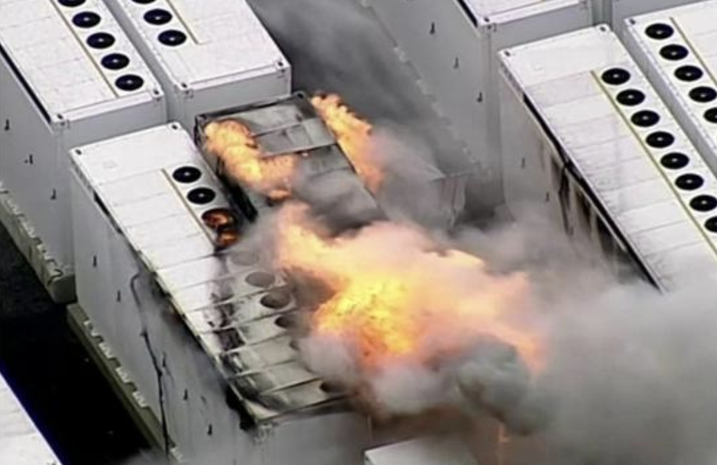 what to do if the battery catches fire